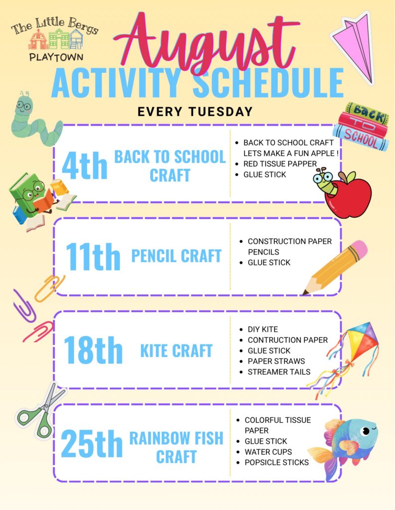August 2026 Activities